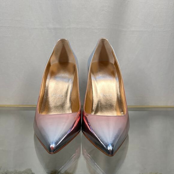 CHRISTIAN LOUBOUTIN Kate 100 Pink Blue Ombre Speechio Degrade Pumps - Picture 3 of 10